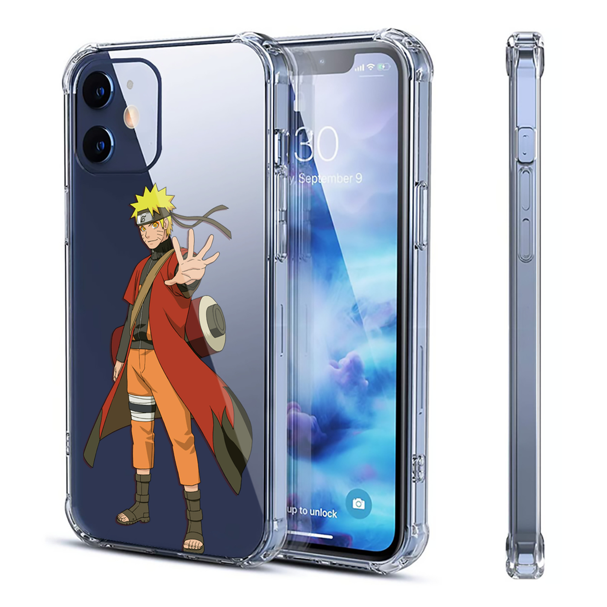 （画像用） NARUTO -ナルト- うずまき ナルト Uzumaki Naruto 【iPhone 12シリーズ対応】透明スマホケース（クリアソフトケース）
